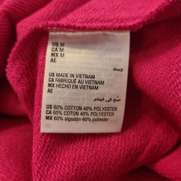 Charter Club Pull Over Sweatshirt Pink Stripes Medium - Picture 5 of 7